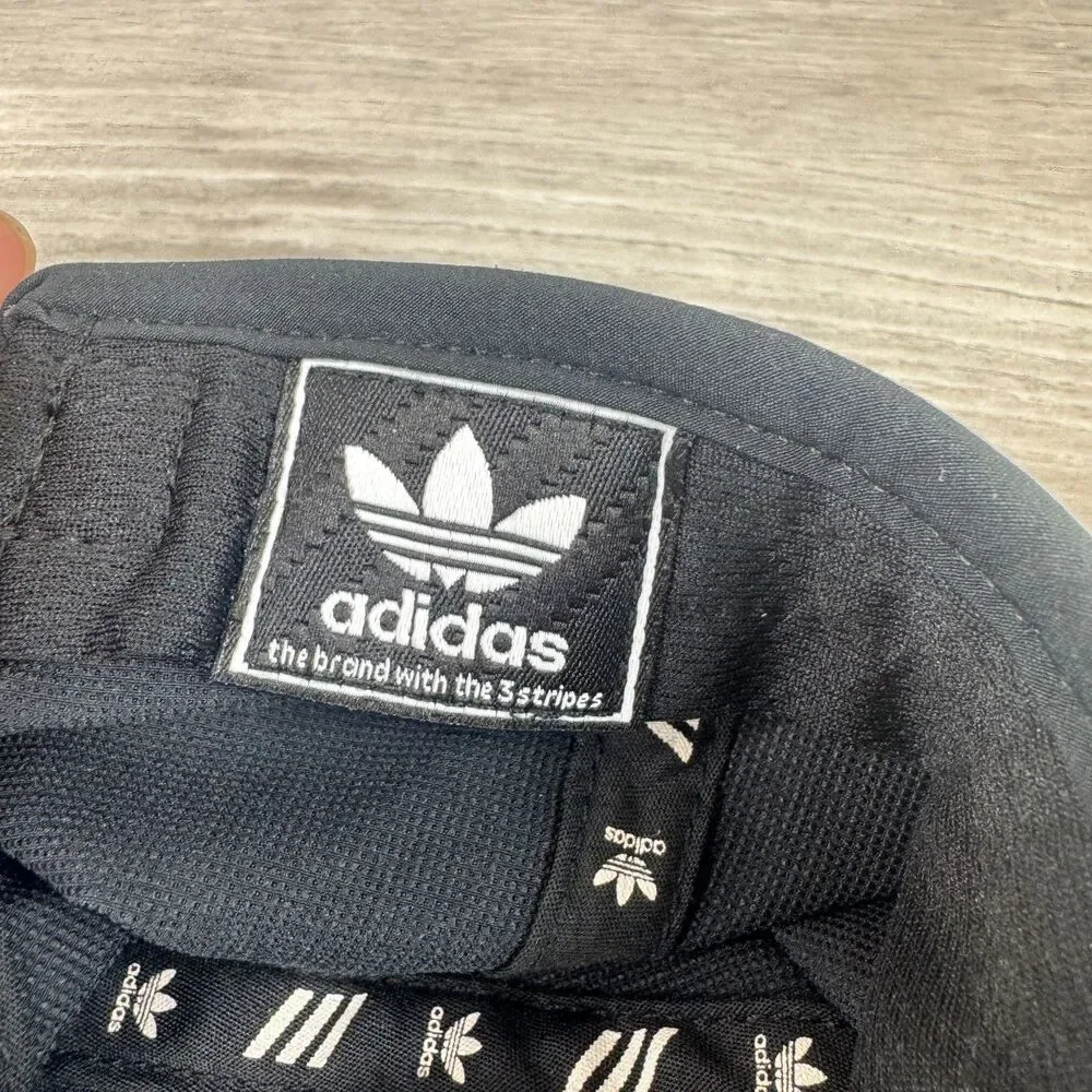Adidas Originals Baseball Cap Mens OS Black White Trefoil Logo Strapback Hat